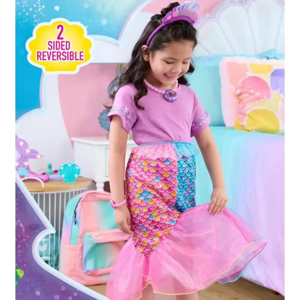 Disney Junior Ariel 2 in 1 Dress Up Set Pretend Play Mermaid Sizes 4-6X 4-Pieces